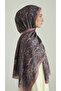 Ethnic Pattern Cotton Shawl - Gray / Powder - 4
