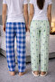 100% Cotton Combed Single Jersey Double Set of 2 Women's and Men's Pajama Bottoms - 5