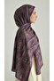 Ethnic Pattern Cotton Shawl - Purple - 3