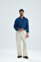 Men's Elastic Waist Baggy Fit Linen Trousers - 6
