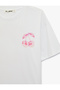 Comfortable Fit Short Sleeve Crew Neck T-Shirt with Cherry Print on the Back - 5