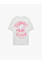 Comfortable Fit Short Sleeve Crew Neck T-Shirt with Cherry Print on the Back - 4