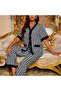Women's Houndstooth Patterned Set - 5
