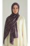 Ethnic Pattern Cotton Shawl - Purple - 4