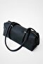 Mat Solene Black Cylinder Minimal Baguette Shoulder Bag - 4