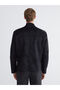 Southblue Black Stand Collar Men's Leather Look Jacket - 7