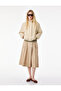 Cargo Pocket Detailed Pleated Gabardine Wide Leg Bermuda Pants Shorts