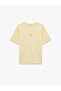 Comfortable Fit Short Sleeve Crew Neck T-Shirt with Cotton Duck Embroideries - 3