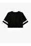 Short Sleeve Crew Neck Printed Oversize Sports T-Shirt - 2