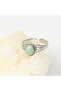 Amazonite Stone Steel Ring - 6