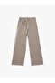 Buy Tie-Detail Pocketed Wide Leg Striped Pants - 2