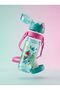 Kids Water Bottle with Straw for School, Colorful Bird Design