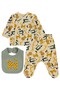 Animals Printed Bodysuits - Beige