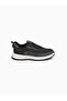 V26Ya-E274 Black Knitwear Fabric Men's Daily Use Snaker Shoes - 3