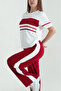 Women's Modal Fabric Crew Neck Relaxed Fit Interlaced Sweatpants Set - 2