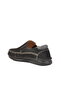 Black Nubuck Genuine Leather Men's Casual Shoes - 4