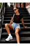 Women's Pretty Vibes Printed Cotton Pack Stretch Fabric Daily Cropped