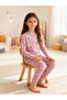 Girls Pink Daisy Print T-Shirt and Pyjama Set - 6