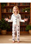 Girls Panda Print Long Sleeve Shirt and Pyjama Set - 3