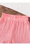 Girls Floral Embroidered Sleeveless Top and Shorts Set - 5