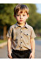 Boys Striped Short Sleeve Shirt and Shorts Set - 5
