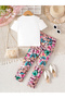 Girls Butterfly Graphic T-Shirt and Leggings Set - 2