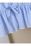 Girls Blue Striped Sleeveless Top and Pants Set - 6
