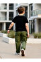 Boys Dino Gamer Graphic T-Shirt and Cargo Pants Set - 2