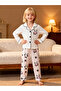 Girls Panda Print Long Sleeve Shirt and Pyjama Set - 2