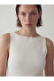 Boat Neck Ribbed Women's Knitwear Sweater