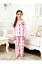 Girls Checked Panda Print Long Sleeve Shirt and Pyjama Set - 5