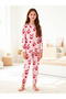 Girls Cherry Print T-Shirt and Pyjama Set - 7