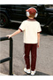 Boys Color Block Polo T-Shirt and Pants Set - 2