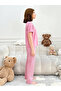 Pink Text Print T-Shirt and Striped Pyjama Set - 7