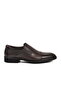 Brown Genuine Leather Laceless Men's Classic Shoes - 2