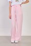 Women's Beli Tie-Detail Loose Trousers with Cotton Pockets - Pink - 3