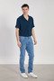 Men's Mirza Regular Fit Jean Trousers - Light Blue - 4