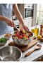Stainless Steel Mixing Bowl - Inner Size C Striped Dough Kneading and Salad Bowl - 3