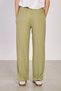 Women's Elastic Waist Wide-Leg Pants - Olive - 5