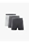Cotton Waist Detailed 3-Piece Boxer Set - 2