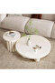 Modern Round Coffee Table Set 2 Pieces White - 8
