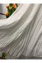 Chiffon A-Line Skirt Lined White - 3