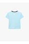 Cotton Print Detailed Crew Neck Short-Sleeve T-Shirt - 5