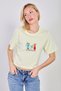 Women's Lemonade Written Cropped T-Shirt - Yellow - 2