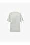 Regular Fit Short Sleeve Polo Neck Striped T-Shirt - 4