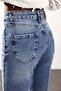 Washable Blue High Waist Boyfit Jean 2004 - 6