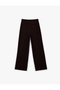 Crepe Palazzo High Waist Fabric Trousers - 4