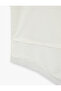 Regular Fit Short Sleeve Crew Neck Asymmetrical Lace Detailed T-Shirt - 8