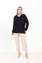 Plus Size Women's V-Neck Long Sleeve Basic T-Shirt Comfort Fit Casual Blouse
