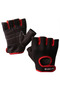 Premium Fitness Gloves with Hand Protector - Anti-Callus - with Adjustable Wristband - Black/Red/Blue